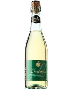 Вино Sorbello Lambrusco Bianco біле напівігристе н/сухе 8%, 0,75 л.