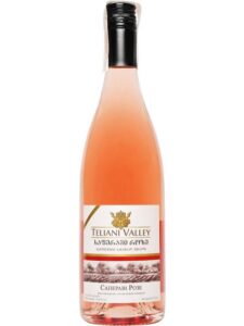 Вино Teliani Valley Saperavi Rose рожеве навівсухе. ,12%,0,75