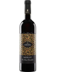 Вино Cricova Merlot Орнамент червоне напівсолодке  0,75 л 12.5%