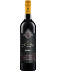 Вино Cricova Merlot Національне червоне сухе 0,75 л 12,5%
